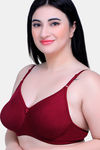 Maroon Clothing Double Layered Non Wired Full Coverage T-Shirt Bra (Pack of 2) - Multicolor — thumbnail 7